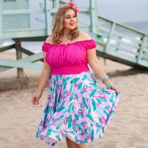 Bettie Page Pink Fiesta Top